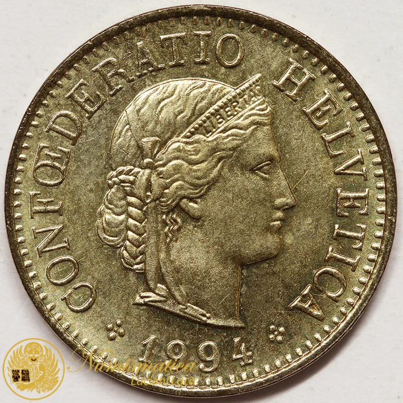 SVIZZERA 5 Rappen 1994 BB #6595