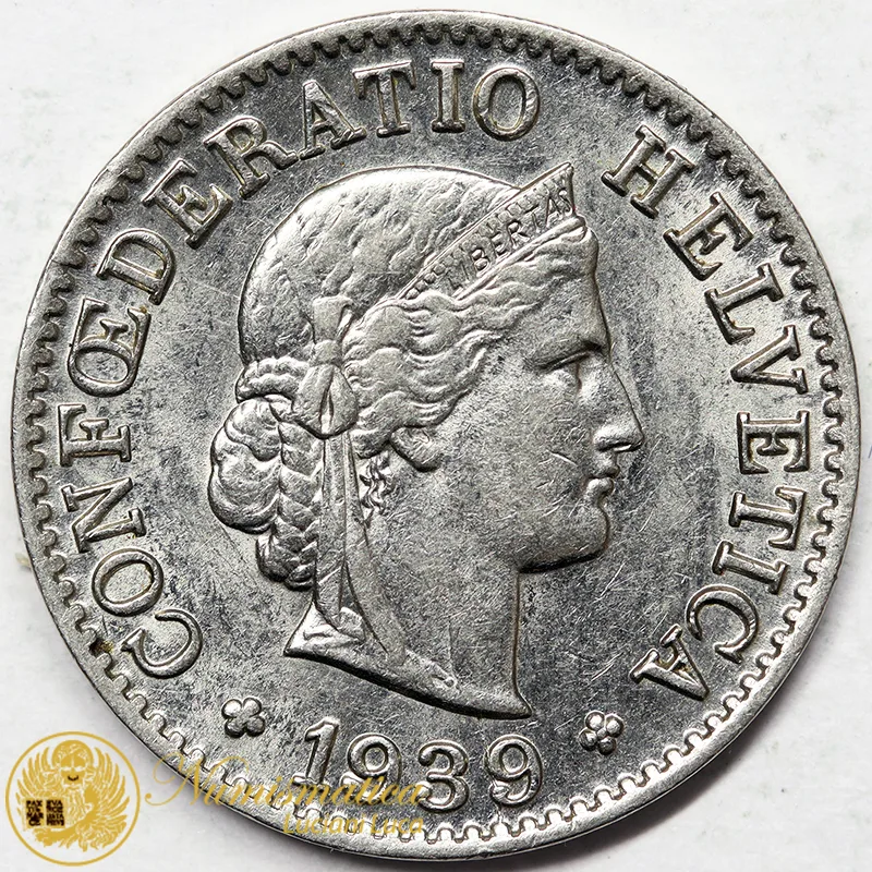 SVIZZERA 5 RAPPEN 1939 #6606