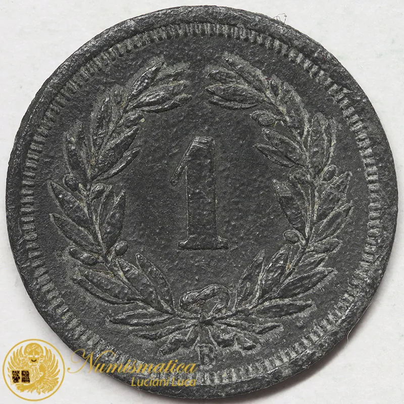 SVIZZERA 1 RAPPEN  1945 III° tipo BB+ #6661