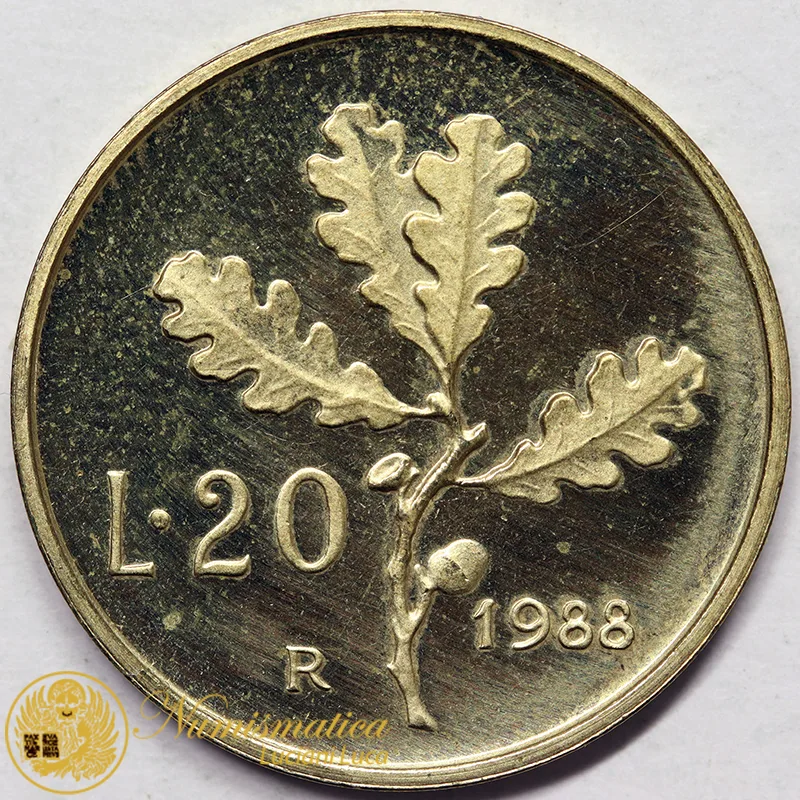 ITALIA 20 Lire 1988 #6716