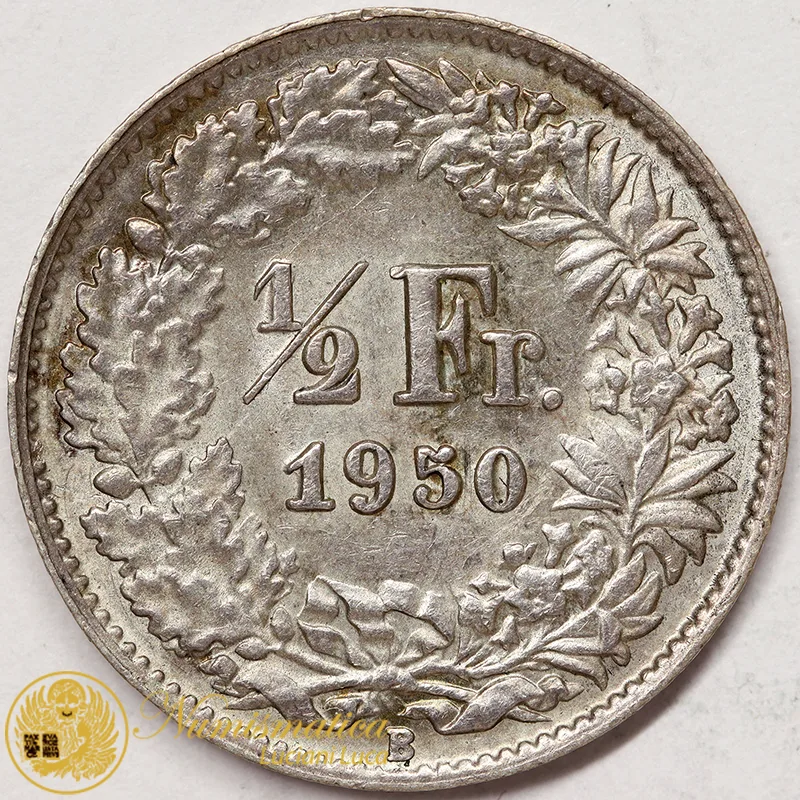 1/2 Franco 1950 B SVIZZERA BB #3425