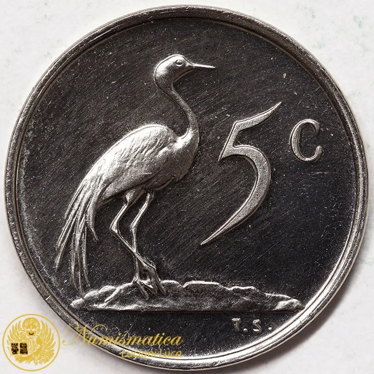 SUDAFRICA 5 Cents 1975 Fdc #3493