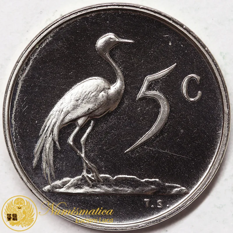 SUDAFRICA 5 Cents 1976 Fdc #3494