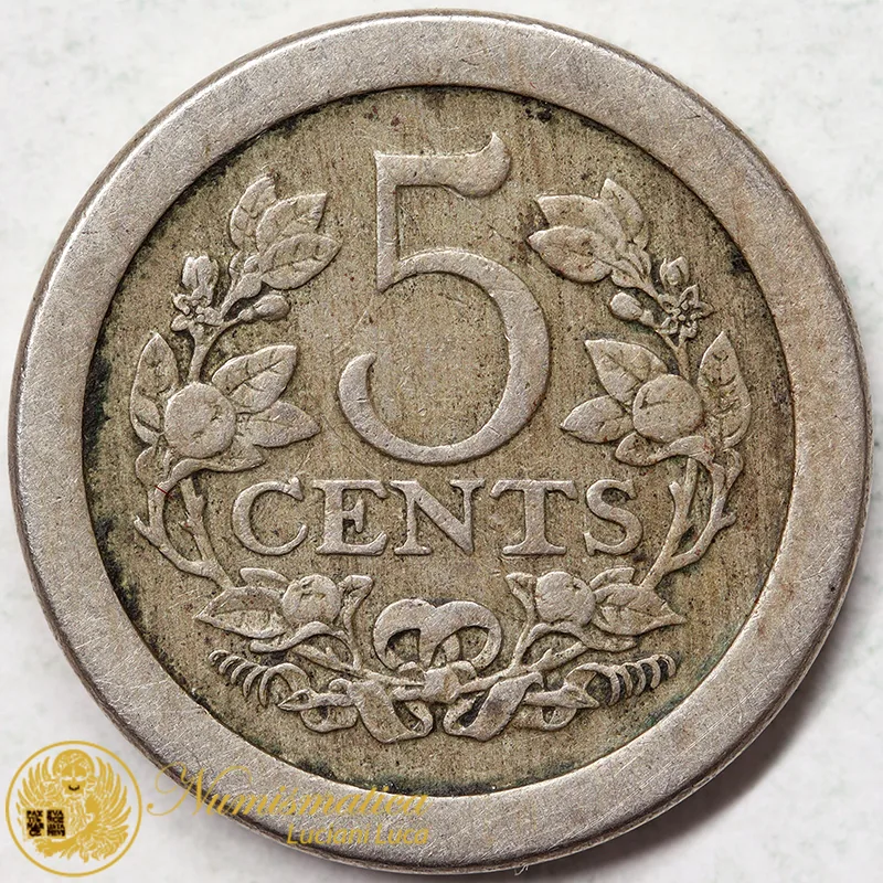 OLANDA 5 CENTS 1907 #3513