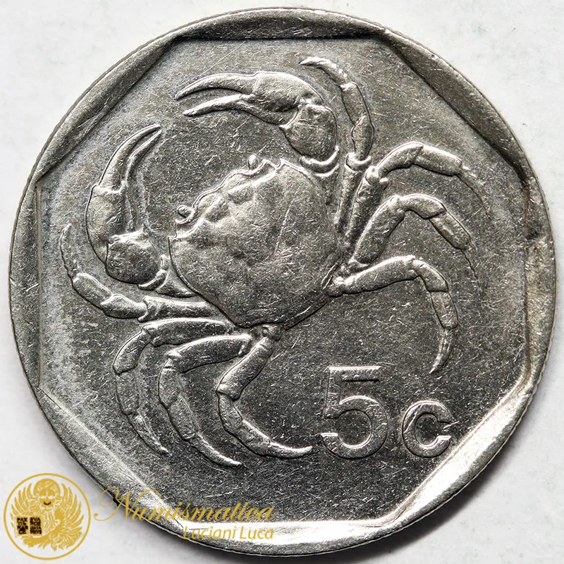 MALTA 5 Cent 2001 Fdc rame-nichel #7110