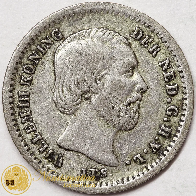 OLANDA 5 Cents 1876 Guglielmo III argento#3523