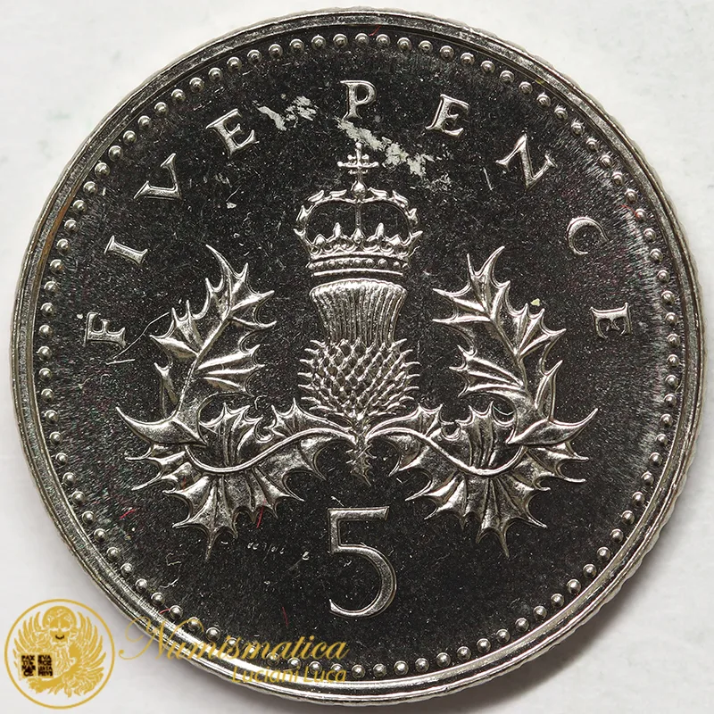 GRAN BRETAGNA 5 Pence 1995 Elisabetta II Fdc #7124
