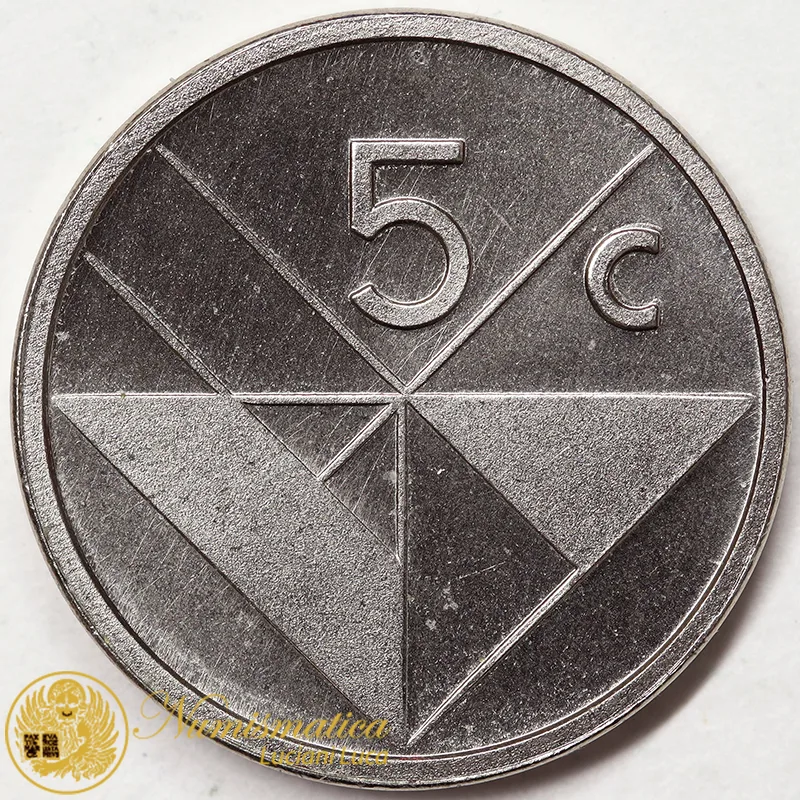 ARUBA 5 CENTS 1990 #3541