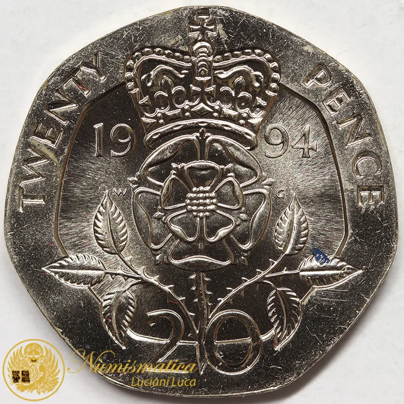 GRAN BRETAGNA 20 Pence 1994 Elisabetta II Fdc #7199