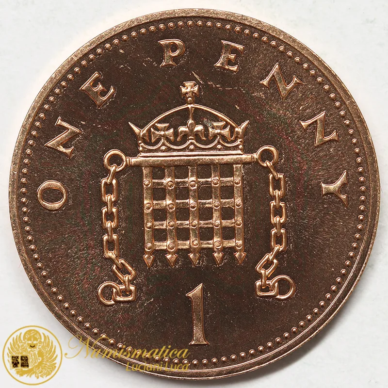 GRAN BRETAGNA 1 Penny 1987 Elisabetta II Fdc #7206