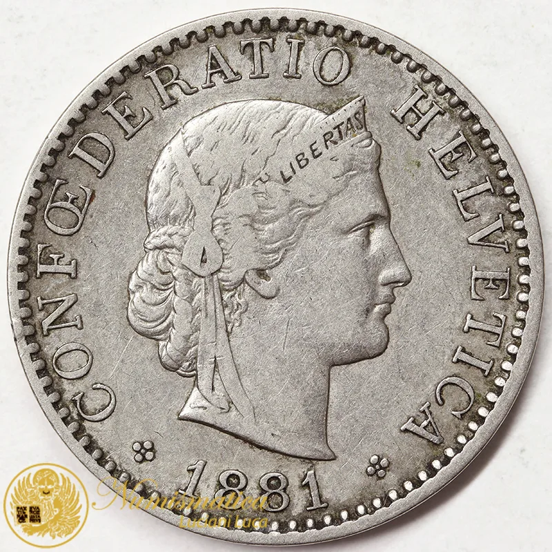 20 RAPPEN 1881 B SVIZZERA BB+#3678