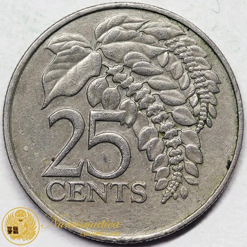 TRINIDAD E TOBAGO 25 Cents 1983 BB #7716