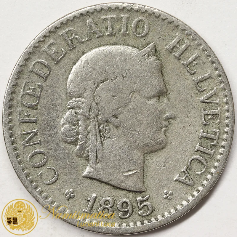 10 RAPPEN 1895 B SVIZZERA MB #3799