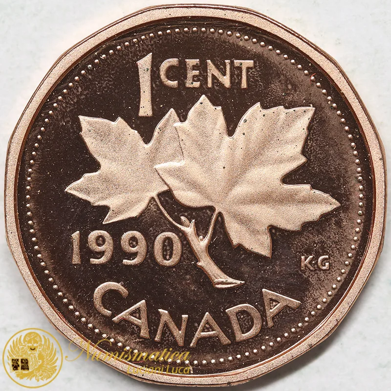 CANADA 1 Centesimo 1990 Proof #8018