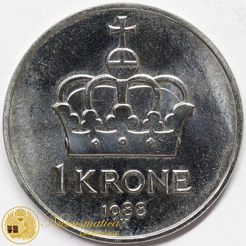 NORVEGIA 1 Krone 1988 #8273