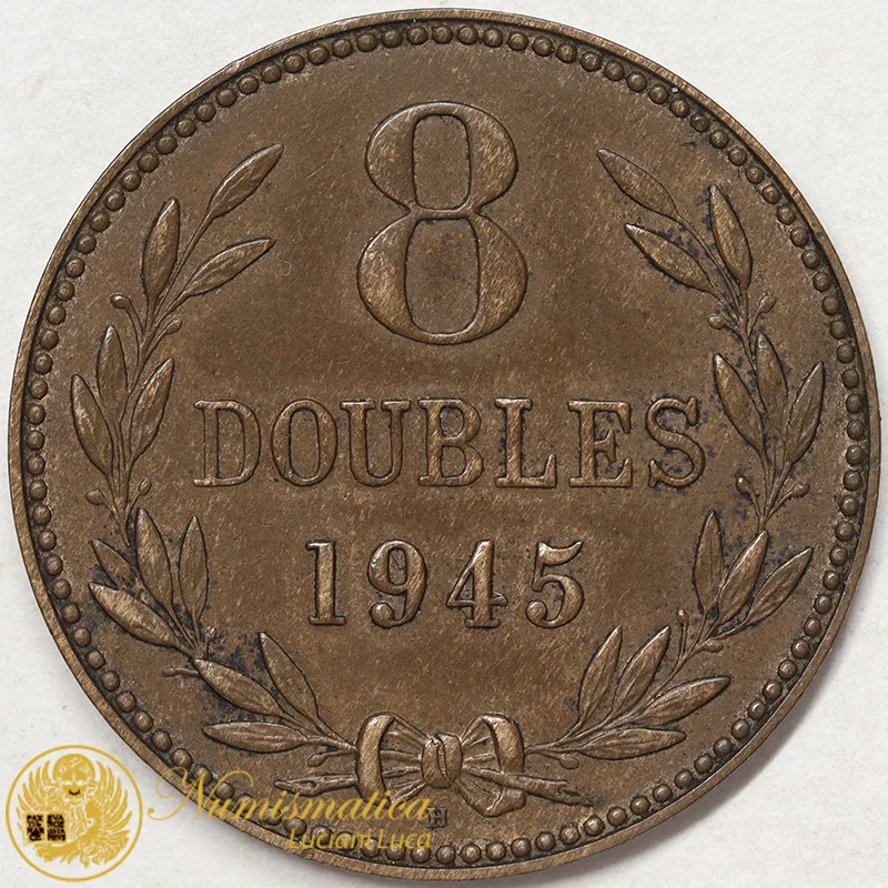 GUERNESEY  8 Doubles 1945  #908