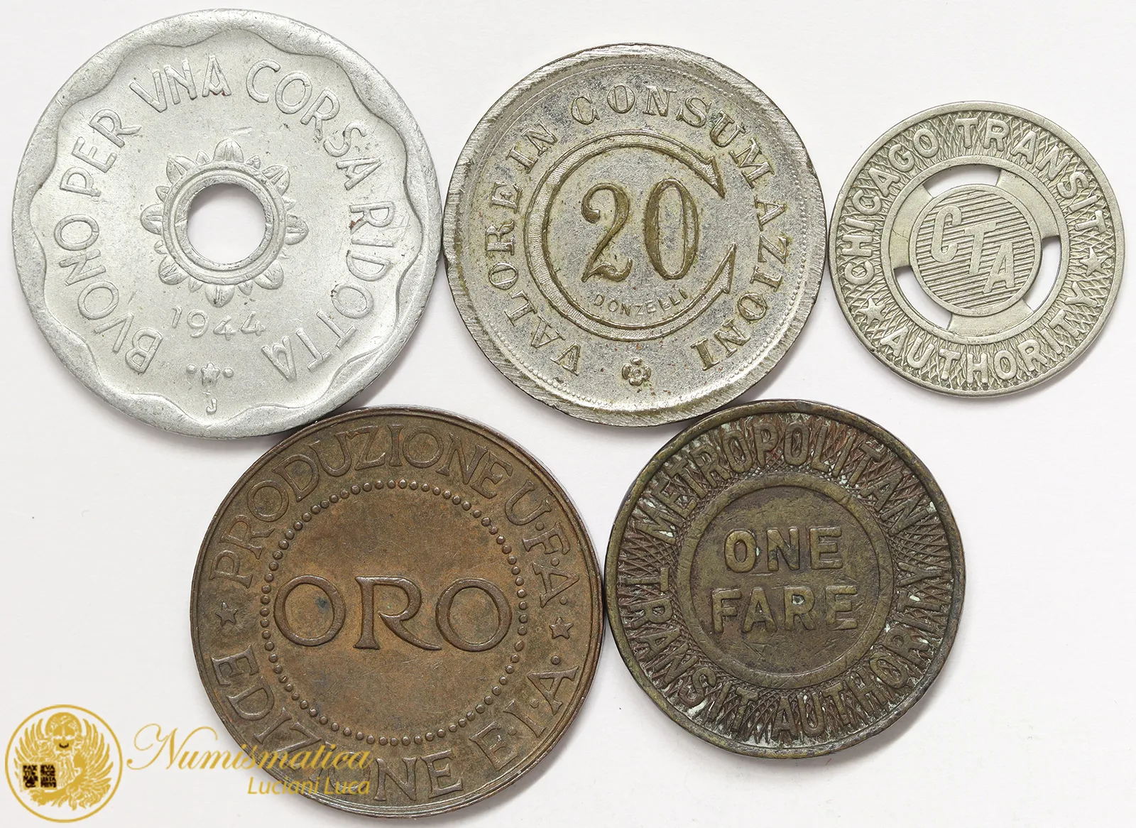 Lotto 5 GETTONI §309