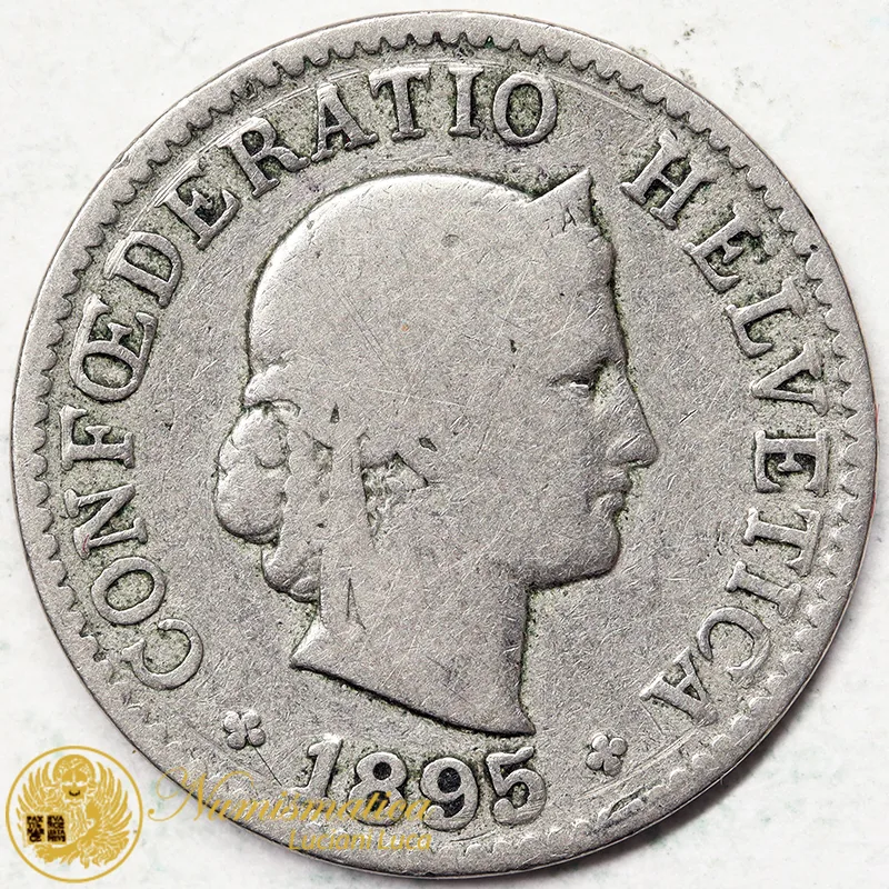 5 RAPPEN 1895 B SVIZZERA MB #3929