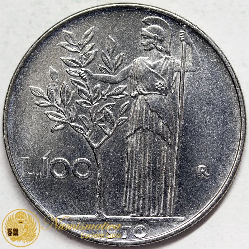 ITALIA 100 LIRE 1970 Fdc da rotolino §332