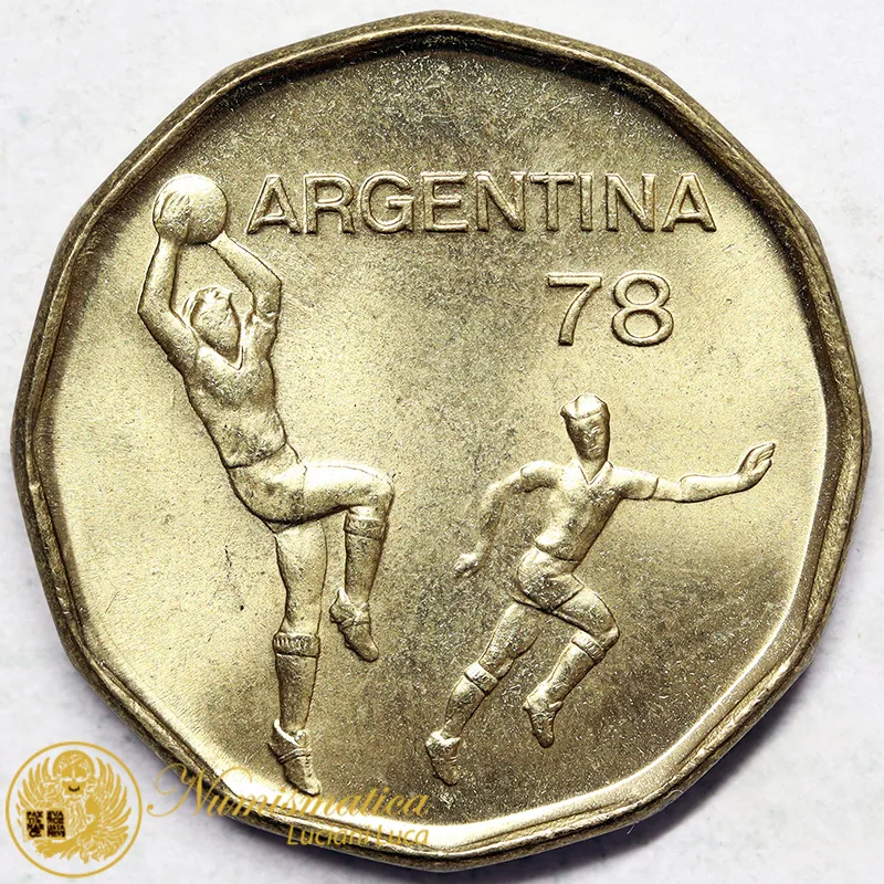 ARGENTINA 20 Pesos 1978 Mondiali Calcio Fdc §340