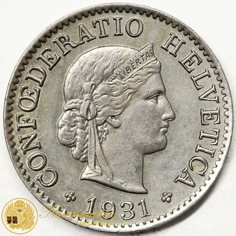 SVIZZERA 5 RAPPEN 1931  BB+ #3964