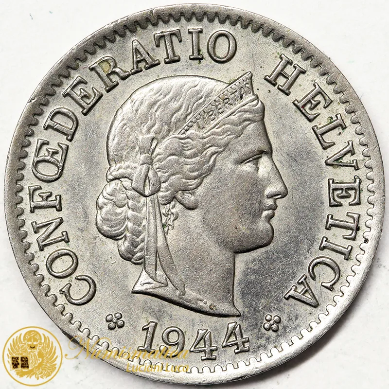 SVIZZERA 5 Rappen 1944 BB- #3967