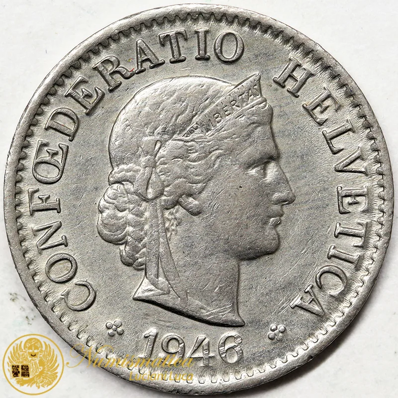 SVIZZERA 5 RAPPEN 1946 BB/Spl #3970