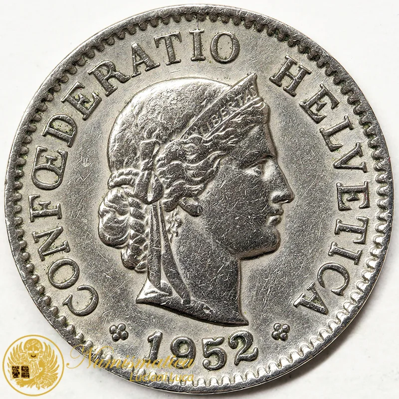 SVIZZERA 5 Rappen 1952 BB #3976