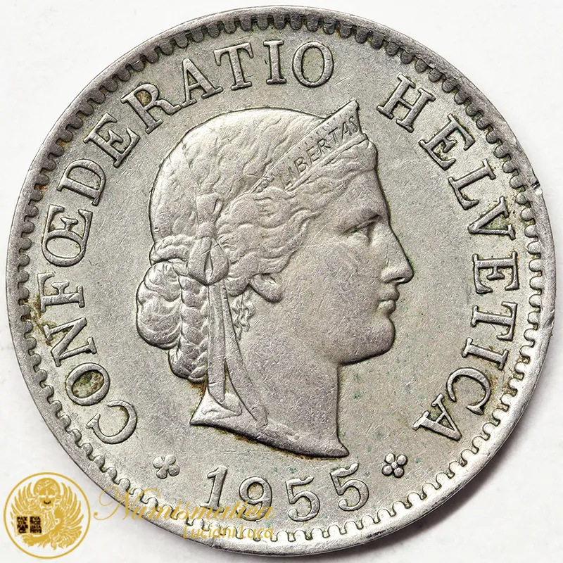 SVIZZERA 5 Rappen 1955 BB #3980