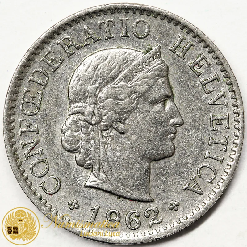 SVIZZERA 5 RAPPEN 1962 BB/Spl #3986