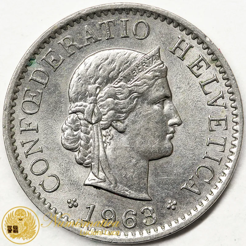SVIZZERA 5 RAPPEN 1963 BB/Spl #3988