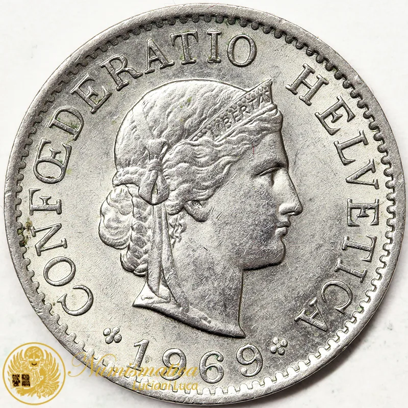 SVIZZERA 5 RAPPEN 1969 Spl #3996