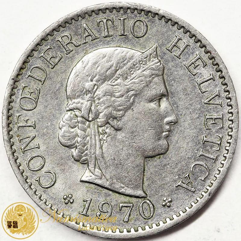 SVIZZERA 5 RAPPEN 1970 Spl #3997