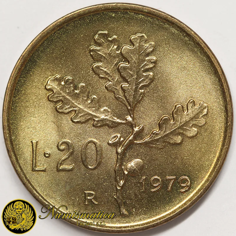 ITALIA 20 Lire 1979 Fdc da rotolino §393