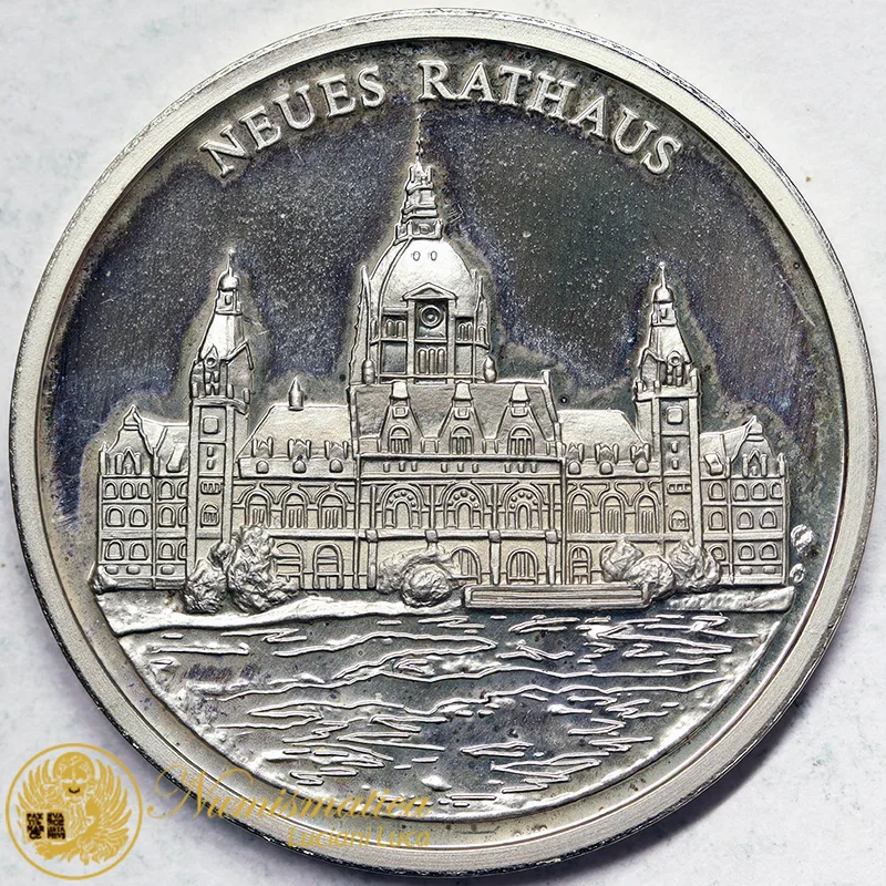 HANNOVER MEDAGLIA PROOF NEUES RATHAUS #4275