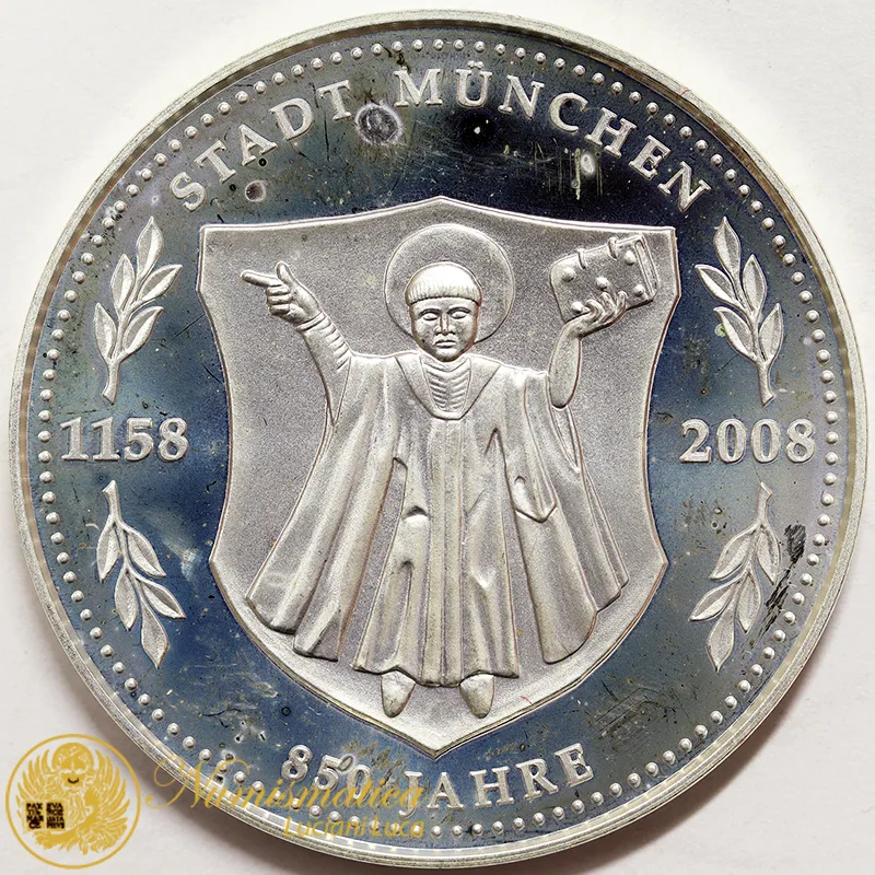 GERMANIA Medaglia MONACO Alter Peter 850 ANNI 1158/2008 Proof #4392