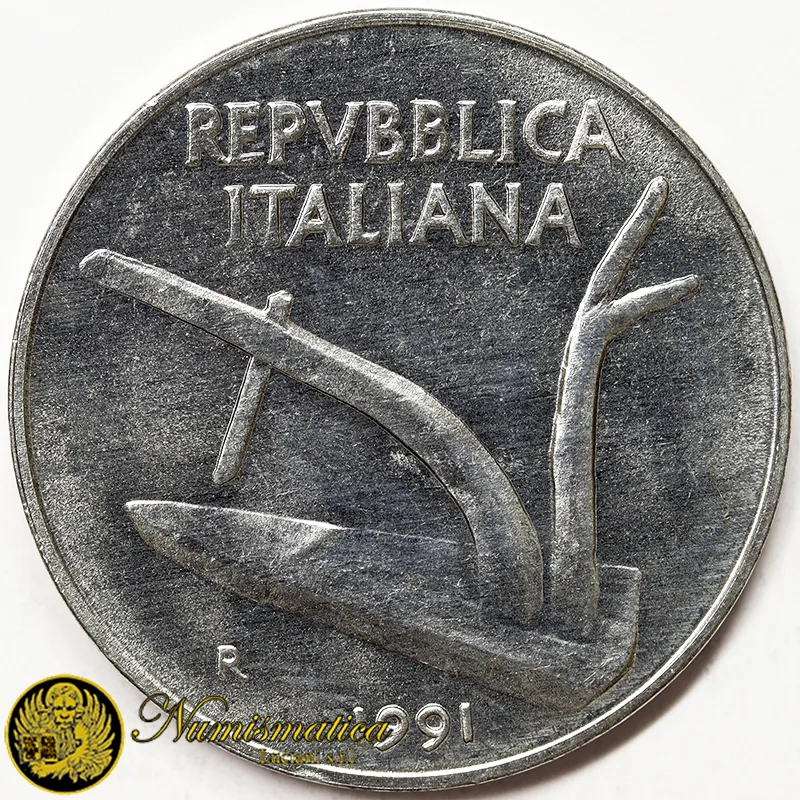 ITALIA 10 Lire 1991 Fdc da rotolino §420