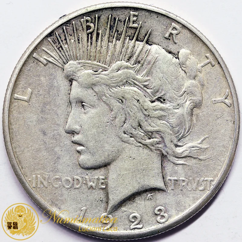 STATI UNITI 1 Dollaro 1923 S Peace argento #4694