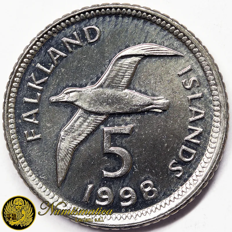 ISOLE FALKLAND 5 Pence 1998 Albatros Fdc §122