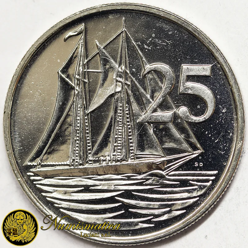 ISOLE CAYMAN 25 Cents 2005 Veliero Fdc §148