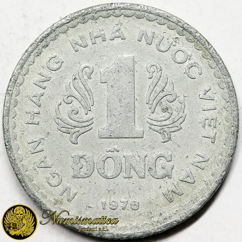 VIETNAM 1 DONG 1976 ALLUMINIO ALUMINUM §153