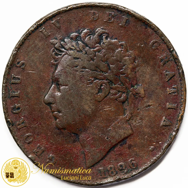 Great Britain 1/2 PENNY 1826 #4815
