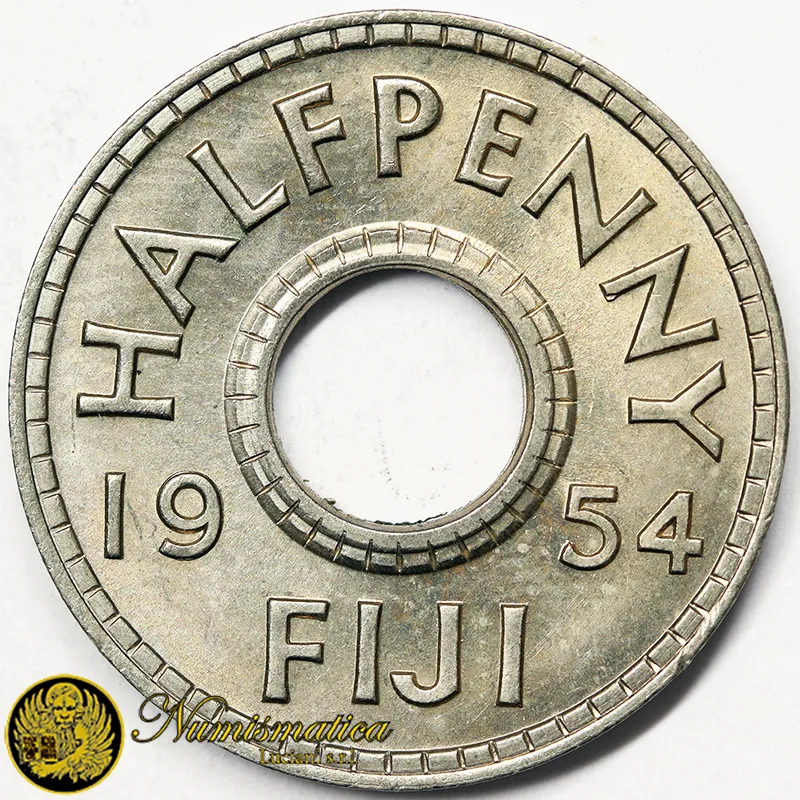 ISOLE FIJI 1/2 PENNY 1954 Fdc §246