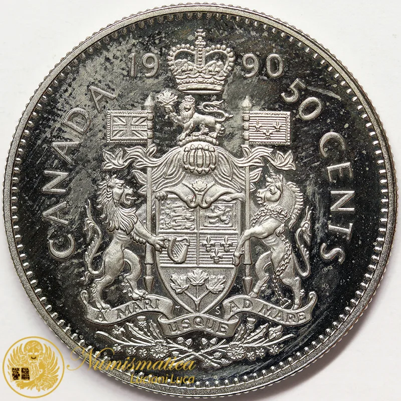 CANADA 50 Centesimi 1990 Proof #4842