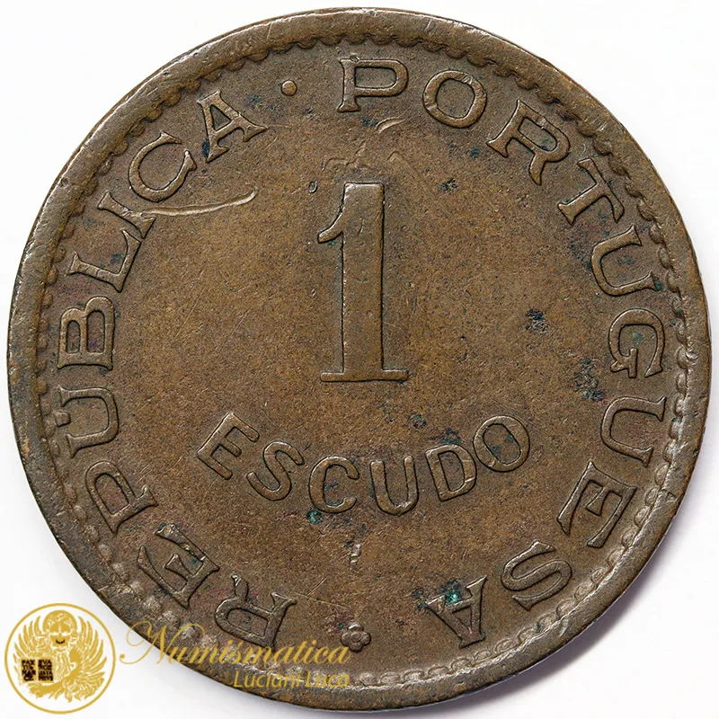 MOZAMBICO 1 ESCUDO 1957 COLONIA PORTOGHESE #4849