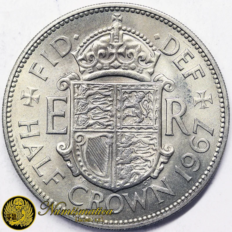 GRAN BRETAGNA 1/2 Crown 1967 Elisabetta II Fdc §384