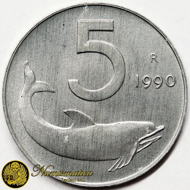 ITALIA 5 LIRE 1990 Fdc da rotolino §433
