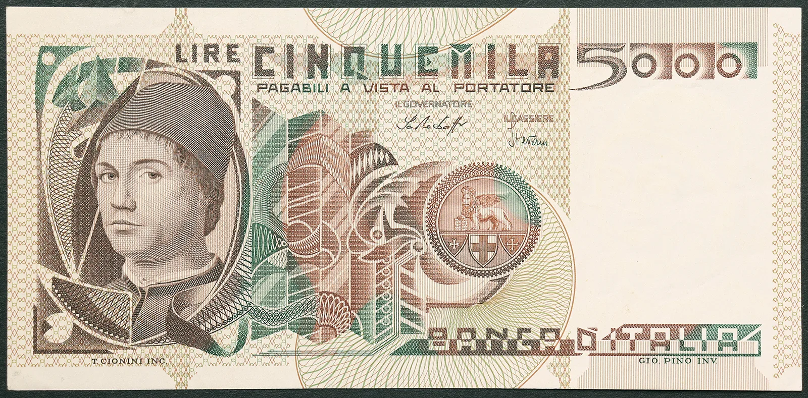 ITALIA 5000 Lire 09/03/1979 Antonello da Messina Spl #BI 225