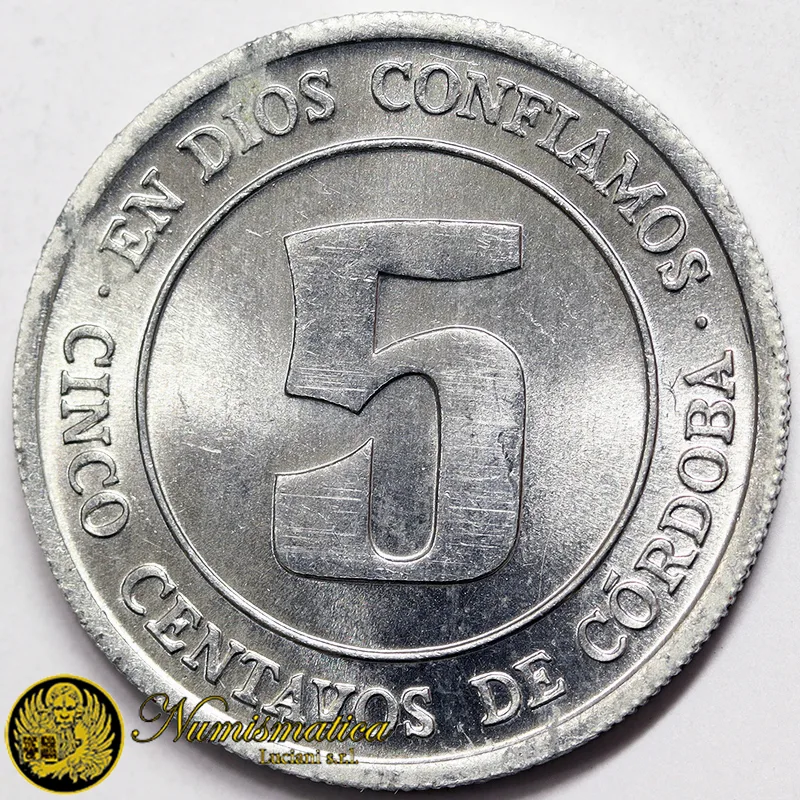 NICARAGUA 5 CENTAVOS 1974 FAO Fdc §744