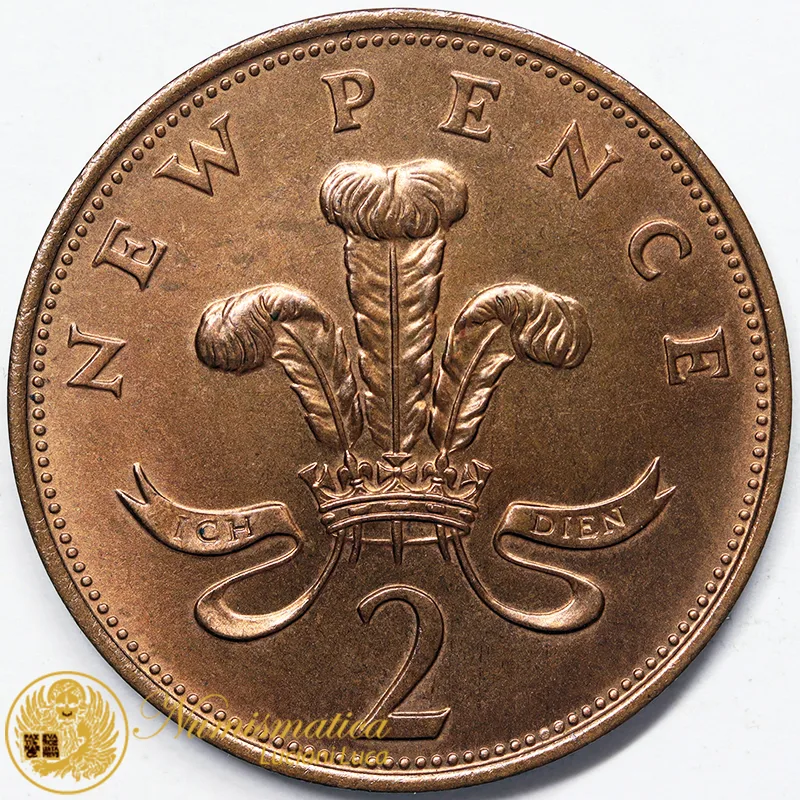 GRAN BRETAGNA 2 Pence 1971 Elisabetta II #4961